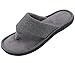 RockDove Memory Foam Men's Flip Flop House Slipper, Open Toe Thong Sandals w/ Indoor Outdoor Sole