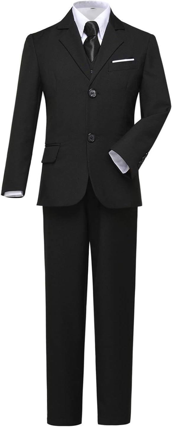 Visaccy Boys Suits Slim Fit Dress Clothes Ring Bearer Outfit