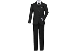 Visaccy Boys Suits Slim Fit Dress Clothes Ring Bearer Outfit