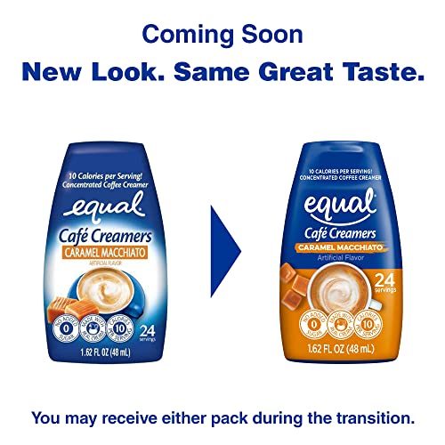 EQUAL Café Coffee Creamers Caramel Macchiato, LowCalorie Coffee