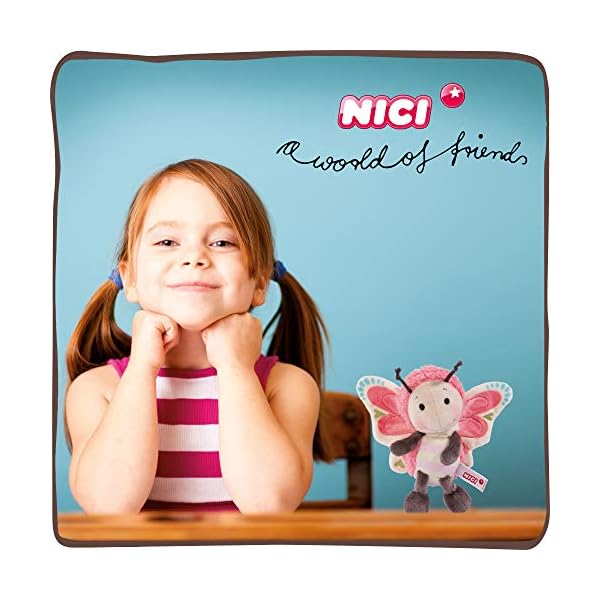 NICI Kuscheltier Schmetterling 25 cm – Schmetterling Plüschtier für Mädchen, Jungen & Babys – Flauschiger Stofftier Schmetterling zum Kuscheln, Spielen & Schlafen – Schmusetier – ab 0 Monaten – 44933 – Bild 7