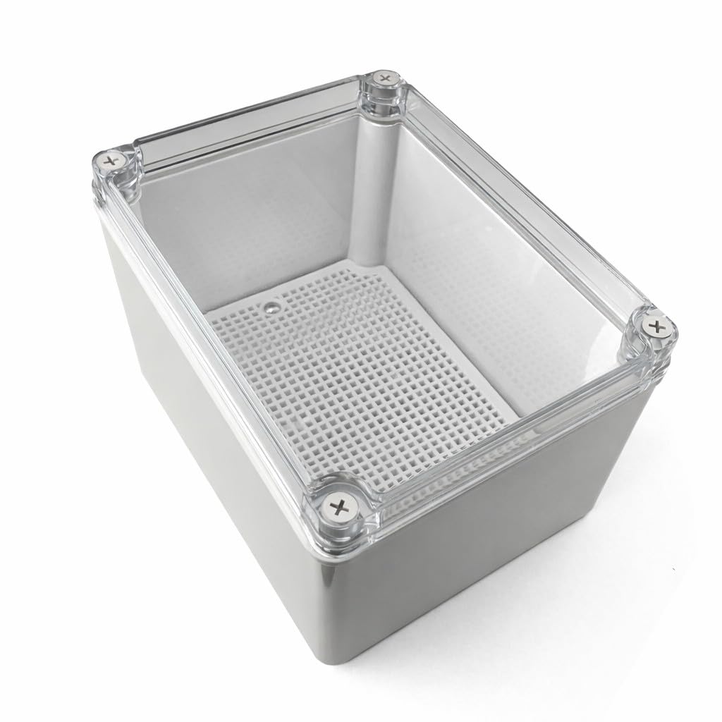 MGI SpeedWare Electrical Junction Box with Mounting Plate and IP67 Waterproof Clear Cover (8" x 6" x 5")