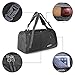 G4Free 35L Lightweight Sports Gym Bag Travel Duffle Backpack Overnight Weekend Duffle Bag with Shoe Compartment Men Women Camping Hiking (Black)
