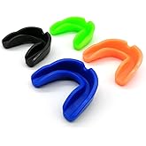 Zooshine Set of 4 Youth Sports Mouth Guard for Kids(Age 7-14),Mouth Guards for Taekwondo Boxing Football Hockey Karate Rugby,Mouth Guard with Case