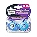 Tommee Tippee Closer to Nature Night Time Orthodontic Toddler Soothie Pacifier, 18-36 Months - Blue, 4 Pack