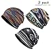 Sytaitp Chemo Hat for Women Chemo Beanies Women Men Slouchy Cancer Sleep Caps 3 Pack