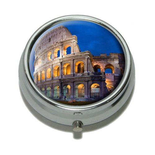 City of Rome Italy - Roman Colosseum Pill Case Trinket Gift Box
