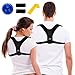 Posture Corrector for Women Men Kids and Massage Ball Set by AREVA - Comfortable Back Posture Brace for Bad Posture, Thoracic Kyphosis, Neck and Upper Back Pain Relief - Figure 8 Orthopedic Braces