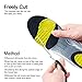 Wernies Running Shoe Insoles-Arch Replacement Sports Shoe Inserts-Comfort and Extra Support for Heavy Duty, Fits Work Boots, Casual Shoes & Sneakers