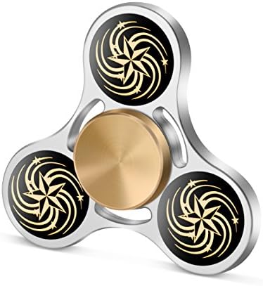 COEO Metal Fidget Spinner Last 3 Minutes,Quality Bearing Quiet Fidget Toy Stress Reducer Hand Spinner Tri Spinner for Kids Children Adult (Glossy)