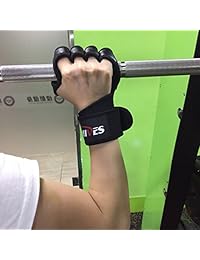 BHIVES Ventilated Workout Weight Lifting Gloves Built-in Wrist Wraps Full Palm Protection & Extra Grip Support Pull Ups, Cross Training, Fitness, WODs&Powerlifting Suits Men&Women