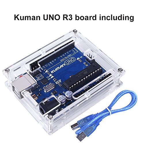 Buy for Arduino , Kuman Uno R3 board ATmega328P + Uno R3 Case Enclosure ...