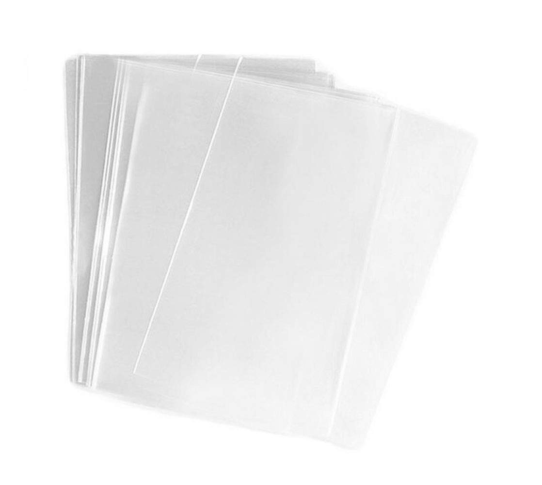 Ericotry 100x Clear Flat Cellophane Treat Bag 6x9 inch(1.2mil) Gift Basket Supplies Good for Snacks Bakery Cookies Candies