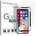 iPhone Xs/X Screen Protector Glass (3-Pack), amFilm iPhone Xs/X 0.26mm Tempered Glass Screen Protector with Easy Installation Tray for Apple iPhone Xs/X/iPhone 10 (3-Pack)