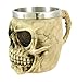 Private Label Creepy Human Skull Tankard Stein Drinking Vessel Goth