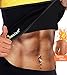 Waist Trimmer Ab Belt Neoprene Trainer Shaper Slimming Sauna Belt Belly Fat Weight Loss Belt Ab Trainer Back Brace (Black, 2XL)