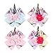 OAOLEER 4pcs 8 inch Unicorn Large Hair Bows with Alligator Clip Gift for Girls Toddles