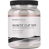 Enviromedica Magnetic Clay natural detox bath cleanse with sodium and calcium bentonite clay powder and Himalayan pink salt f