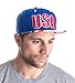 Ann Arbor T-shirt Co. Epic USA American Flag Pride Merica Snapback Hat of Freedom, Liberty, & Justice