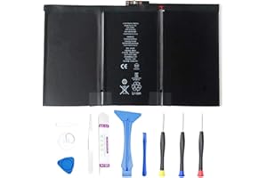 Pinsinholy A1376 Battery Compatible with iPad 2 2nd Generation (Not for Air 2) A1395 A1396 A1397 3.8V 25Wh Replacement Batteries with Tool Kit
