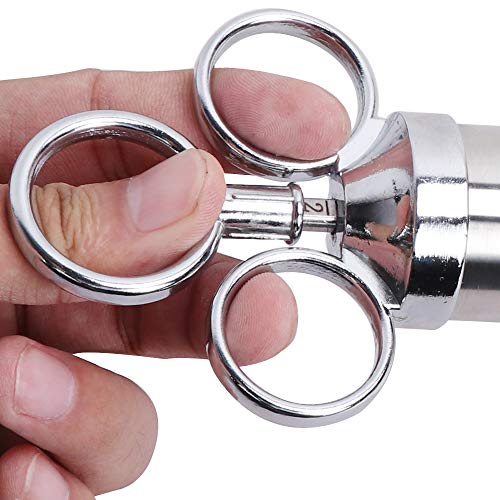 Ostrichy Meat Injector, Stainless Steel Meat Injector Syringe, Flavor Injector Food Injector Syringe Kit with 3 Marinade Injecto, 2-oz Capacity with Brush - Meat Injector Kit for Smoker, Cooking Fish