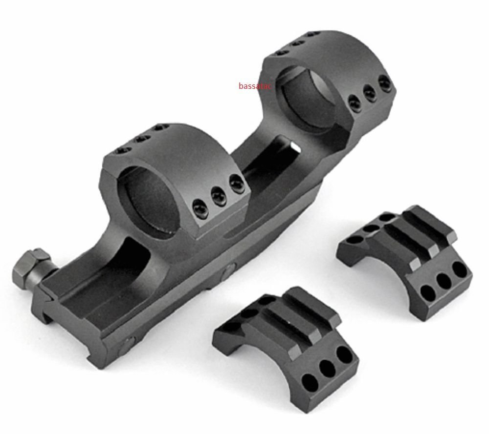 Green Blob Outdoors Tactical 1 Inch Black Cantilever Flat Top Dual Ring Scope.. 23