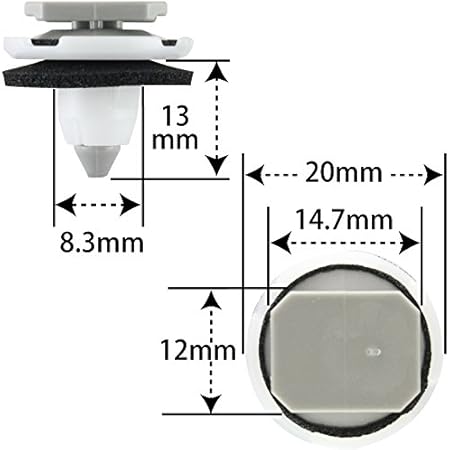 Amazon プッシュリベット 内張りクリップ ホンダ用 10個入 純正番号 Szh 003 Nh 750 内張りはがし クリップクランプツール 車 バイク