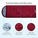 SEMOO Sleeping Bag, Portable Lightweight Water Resistant Temp Rating 23F/-5C, Comfort 4 Season Envelope Sleeping Bags with Compression Sack