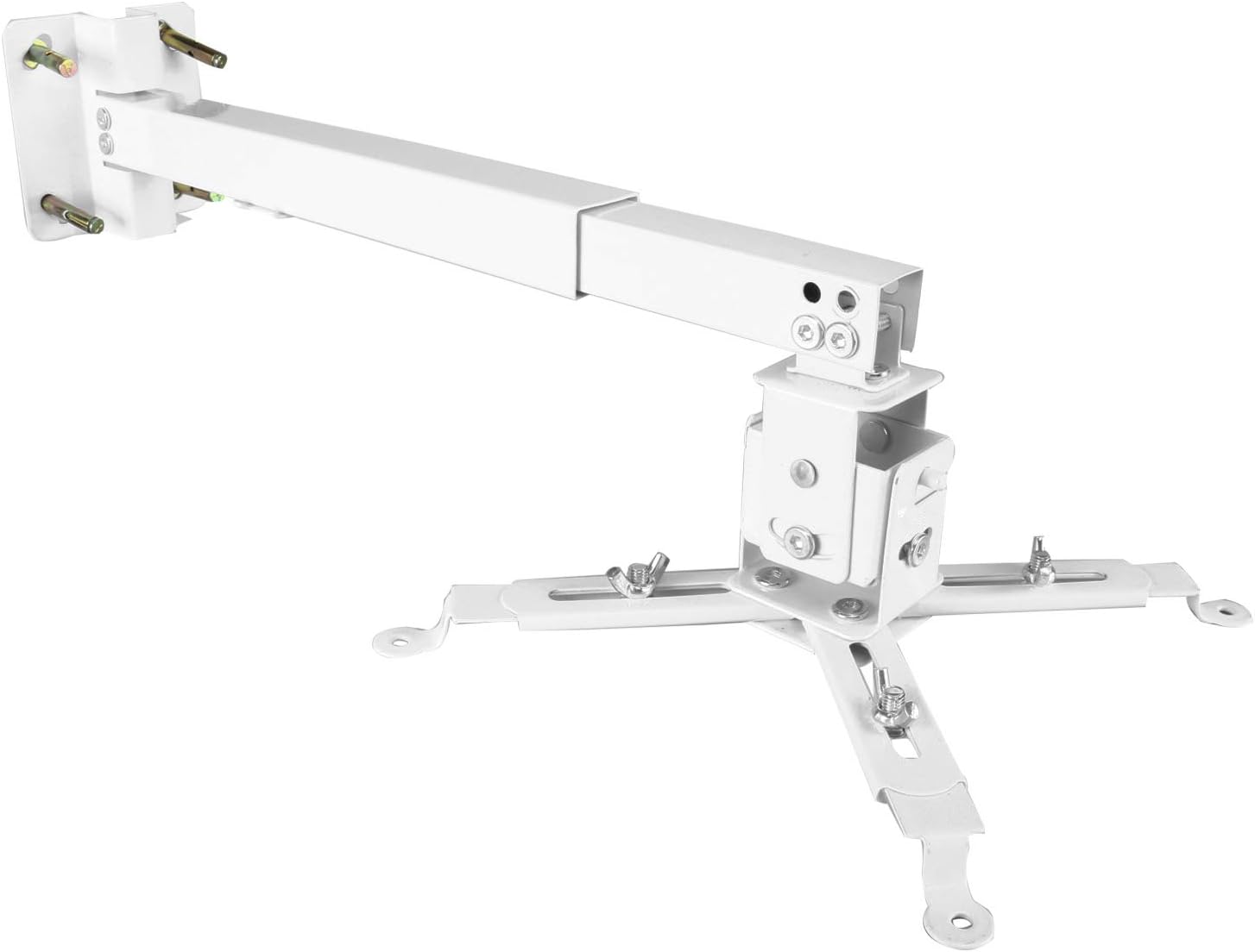 Yaegoo Universal Projector Ceiling Mount Bracket Fitting Flat or Sloped Ceiling for LCD/DLP Projector, Adjustable Height with Extendable Length, 30LB Capacity