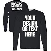 Kolossus Customizable High Visibility Long Sleeve Work Shirts Design Your Own Personalized t Shirts with Logo Photo Text