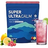 Calm Cortisol Drink Mix – Calm Magnesium Glycinate Anti-Stress Drink Mix Powder,– 30 Servings – L-theanine, Vitamin D – No Su