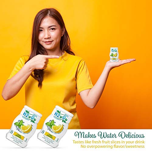 H2wOw Water Enhancer DropsLemon Spearmint Flavored Water 4 pack