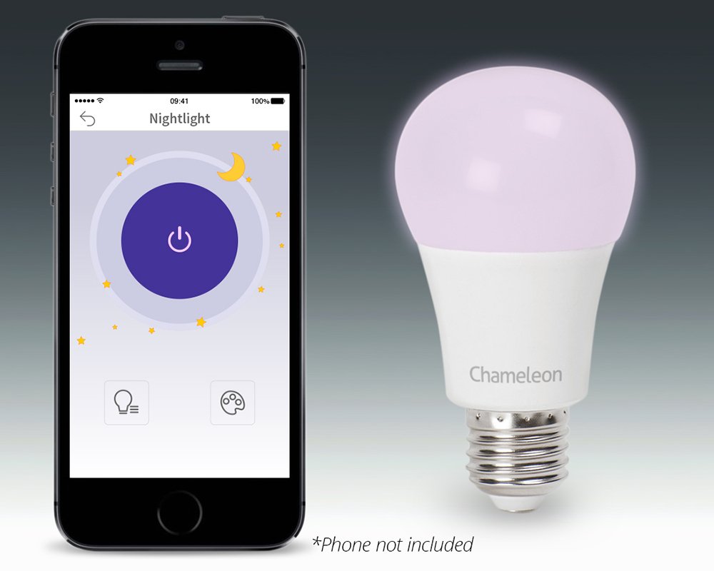 Magic Hue Bluetooth Smart Light Bulb - Dimmable Multicolored Disco Light - Wake up Lights & Sleeping Night Light - Smartphone Controlled LED Household Light Bulb