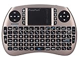 iPazzPort Wireless Mini Keyboard and Touchpad Mouse Combo for Raspberry Pi 3 / XBMC/Android and Google Smart TV Box KP-810-21S (Gold)