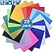 Heat Transfer Vinyl for T-Shirts, 20 Pack - 12
