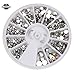Round 3D Acrylic Nail Art Gems Crystal Rhinestones DIY Decoration Wheel