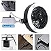KEIMIX Camping Fan with Lights, USB Powered or Battery Operated, The Best Camping Equipment for Truck Tent, Fishing, Emergencies, Hurricanes, Outages