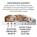 Furhaven Pet Dog Bed | Orthopedic Faux Fur & Velvet Traditional Sofa-Style Living Room Couch Pet Bed w/ Removable Cover for Dogs & Cats, Smoke Gray, Jumbo Plusthumb 4