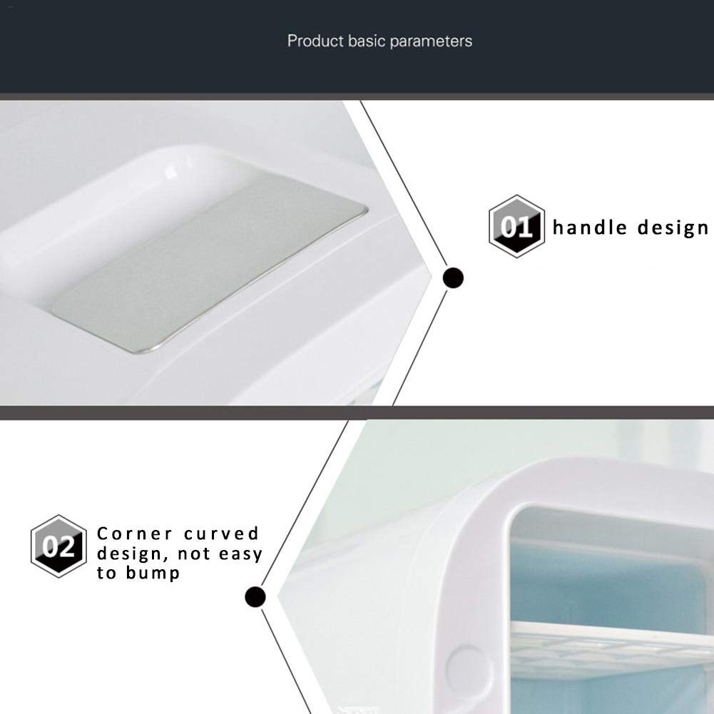 waysad Mini Nevera Auto Nevera Pequeña Eléctrica Nevera Portátil ...