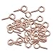 MonkeyJack Mini Screw Eye Pins Bail Peg for Jewelry DIY Pack of 50 - Rose Gold