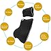 Anyshock Car Seat Headrest Pillow and Car Lumbar Support Pillow Travel Auto Head Neck Rest Cushion with Ergonomically Design for Adjust Sitting Position Relief Pain of Back/Spine/Coccyx (Black)