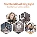Harmonic Ring Light,10'' O Ring Light with Stand,Phone LED Ring Light with 3 Light Modes and 11 Brightness Level for Camera,Smartphone,YouTube Video,Live Streaming