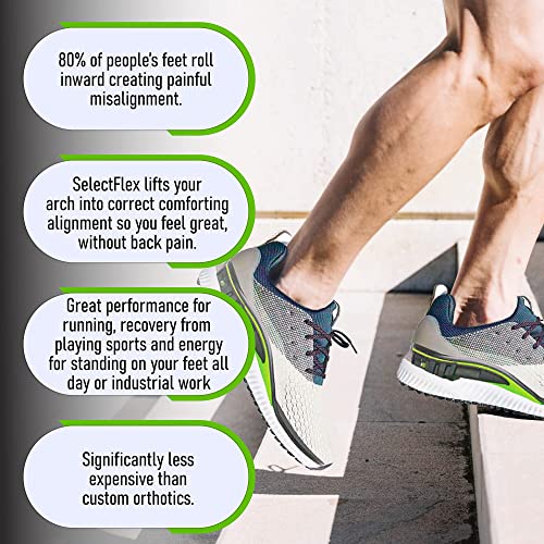 SelectFlex® Adjustable Arch Support Orthotic Insoles Helps a Person with Plantar Fasciitis