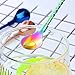 Color ME 10 pcs Metal Straw Spoons with 2 Cleaning Brushes, Reusable Drinking Spoon Straws for Iced coffee, Iced tea, Milkshake, Cocktail, Smoothies