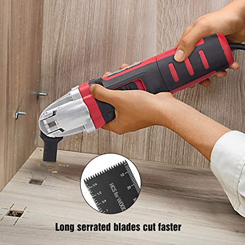 Oscillating Saw Blades 50 PC Multitool Blades Metal Wood Plastic Cutting Saw Blade Fit Dewalt Milwaukee Porter Cable Makita Rockwell Ridgid and More - Thumbnail 5