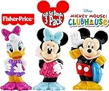 Fisher-Price Disney Mickey Mouse Clubhouse Bath Squirters Mickey, Minnie & Daisy Gift Set Bundle - 3 Pack