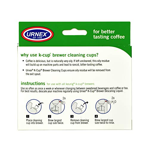 Urnex KCup Cleaner 5 Cleaning Cups for Keurig Machines Compatible