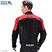 Nomad Motorcycle Jacket for Men, Ironborn Biker Jacket, Cruiser Sportsbike Enduro Mens Riding Jacket with Armor Protection (Large, Red)