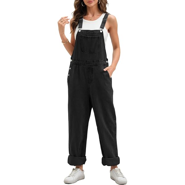 Salopette Jean Enfant Fille KidsCool Space - Denim Déchiré Taille 5-14 Ans
