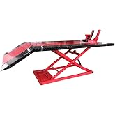 KATOOL 1500lbs Motorcycle Lift Side Extension Motorcycle Jack Table Pedal Hydraulic Pump Lift Table KT-Moto150